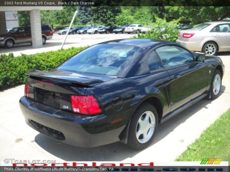 Black / Dark Charcoal 2003 Ford Mustang V6 Coupe