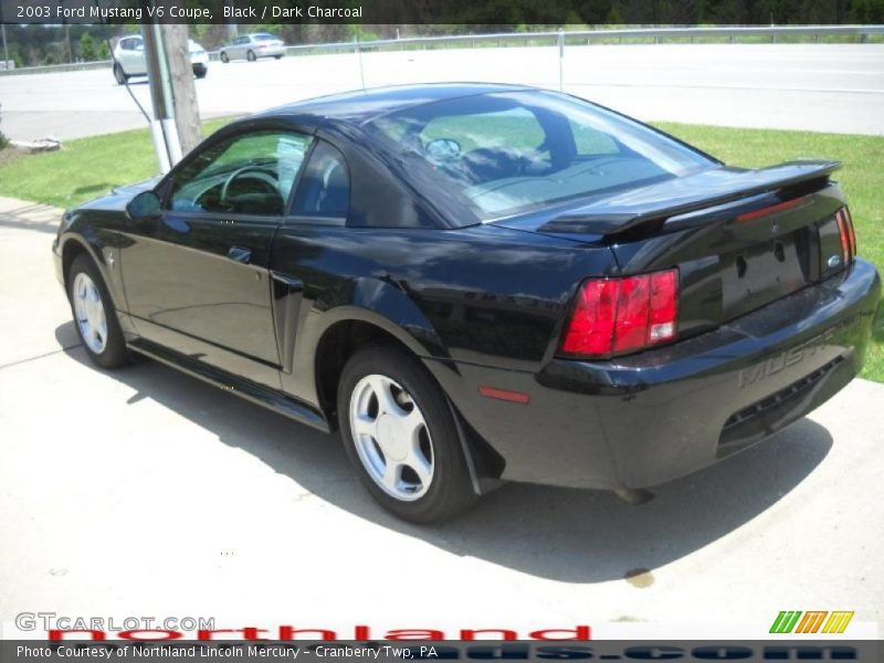 Black / Dark Charcoal 2003 Ford Mustang V6 Coupe