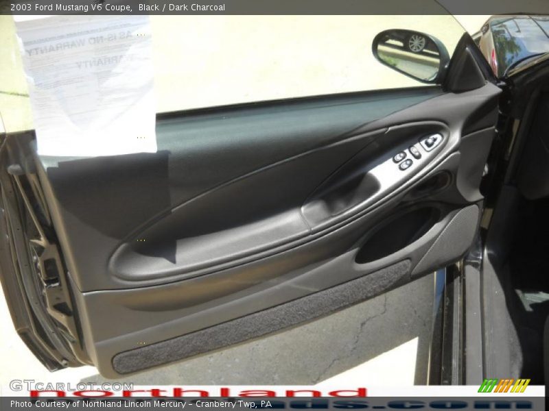 Black / Dark Charcoal 2003 Ford Mustang V6 Coupe