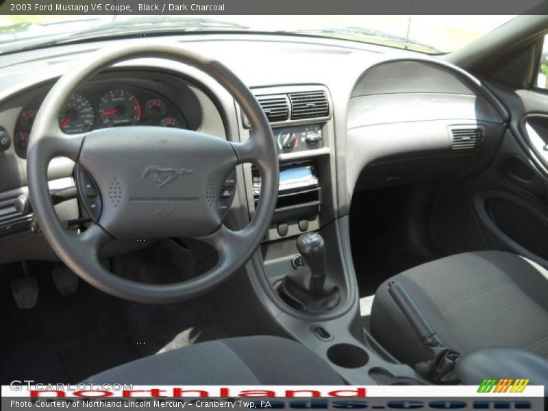 Black / Dark Charcoal 2003 Ford Mustang V6 Coupe