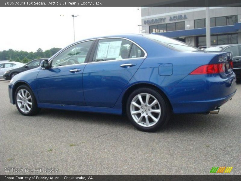 Arctic Blue Pearl / Ebony Black 2006 Acura TSX Sedan