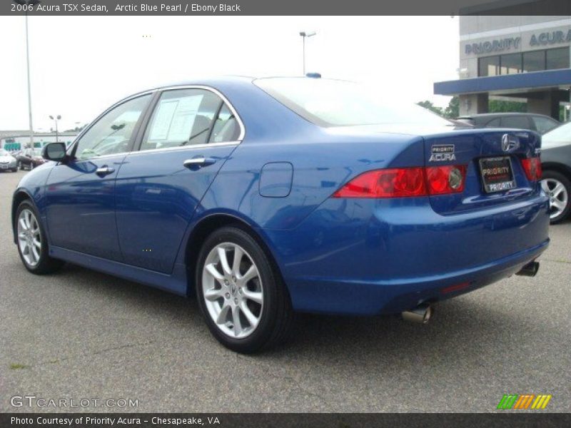 Arctic Blue Pearl / Ebony Black 2006 Acura TSX Sedan