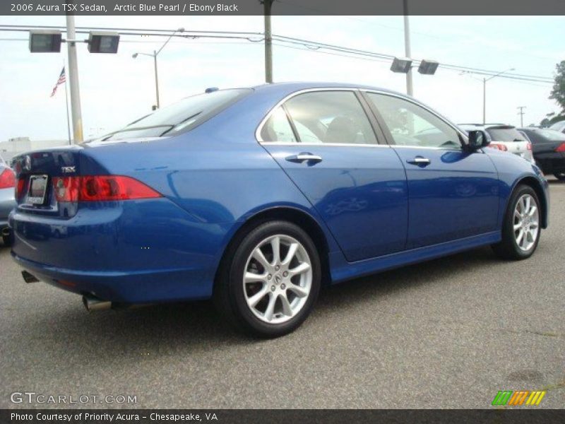 Arctic Blue Pearl / Ebony Black 2006 Acura TSX Sedan