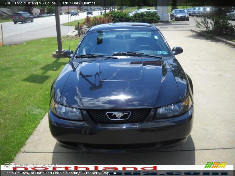 Black / Dark Charcoal 2003 Ford Mustang V6 Coupe