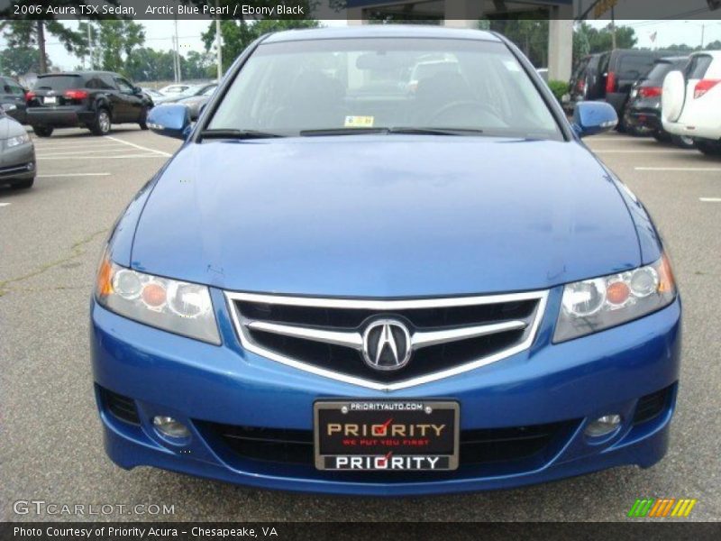 Arctic Blue Pearl / Ebony Black 2006 Acura TSX Sedan