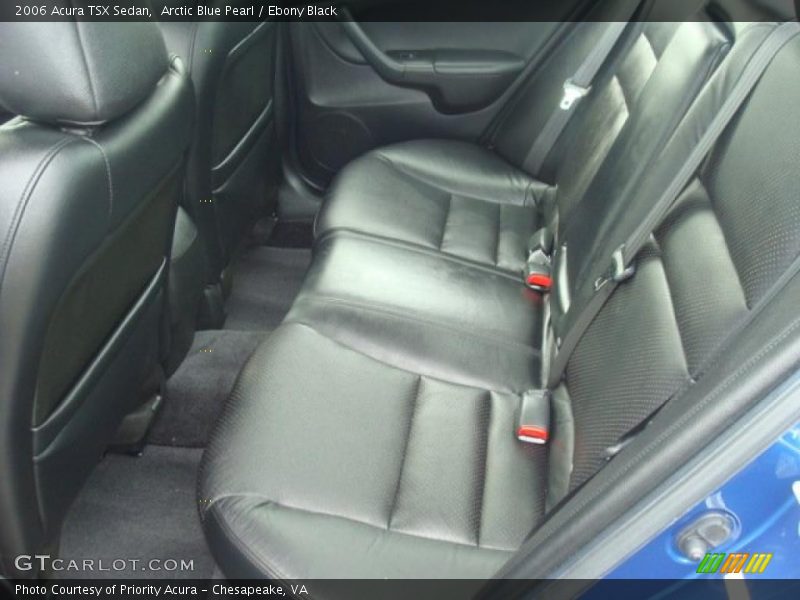 Rear Seat of 2006 TSX Sedan