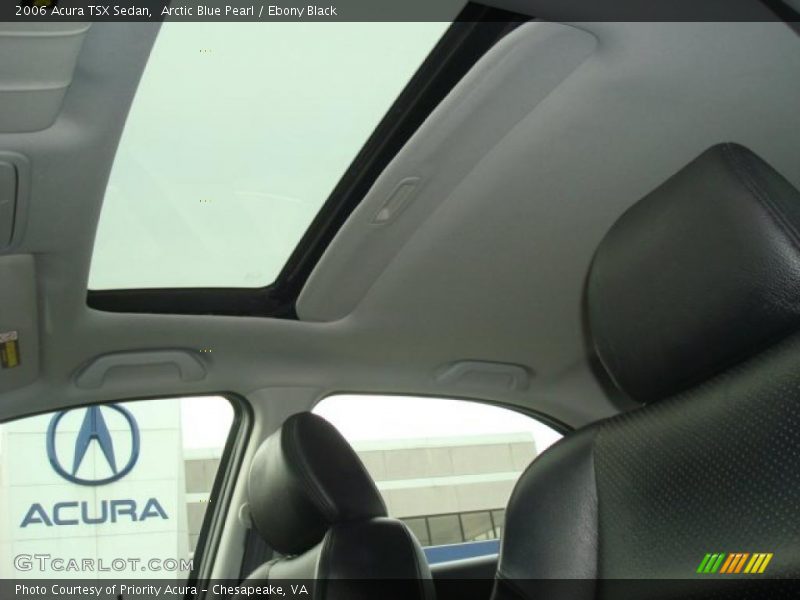 Arctic Blue Pearl / Ebony Black 2006 Acura TSX Sedan