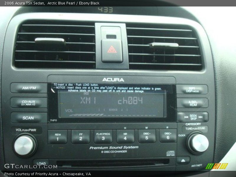 Audio System of 2006 TSX Sedan