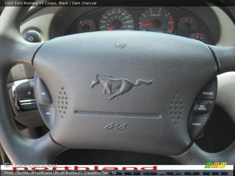 Black / Dark Charcoal 2003 Ford Mustang V6 Coupe
