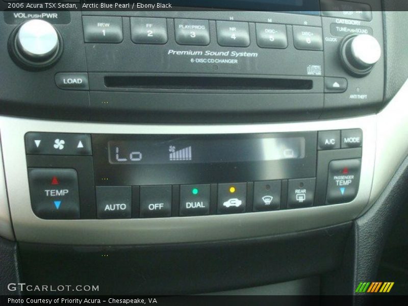 Arctic Blue Pearl / Ebony Black 2006 Acura TSX Sedan