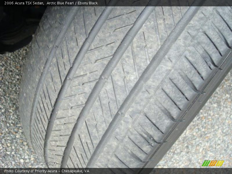 Arctic Blue Pearl / Ebony Black 2006 Acura TSX Sedan