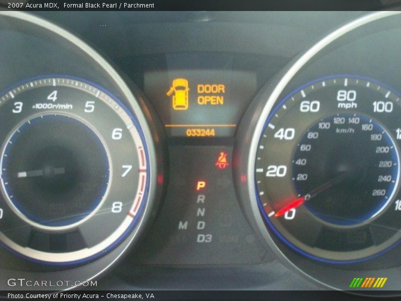 Formal Black Pearl / Parchment 2007 Acura MDX
