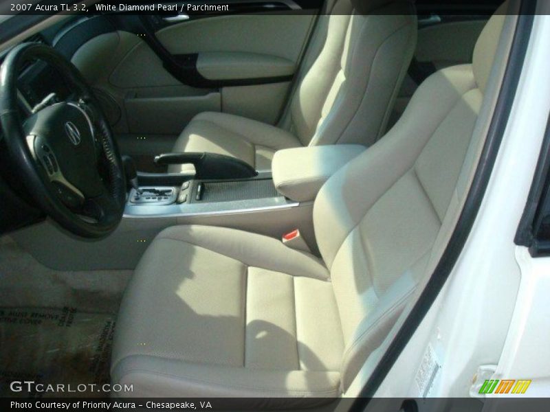 White Diamond Pearl / Parchment 2007 Acura TL 3.2