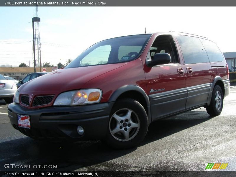 Medium Red / Gray 2001 Pontiac Montana MontanaVision