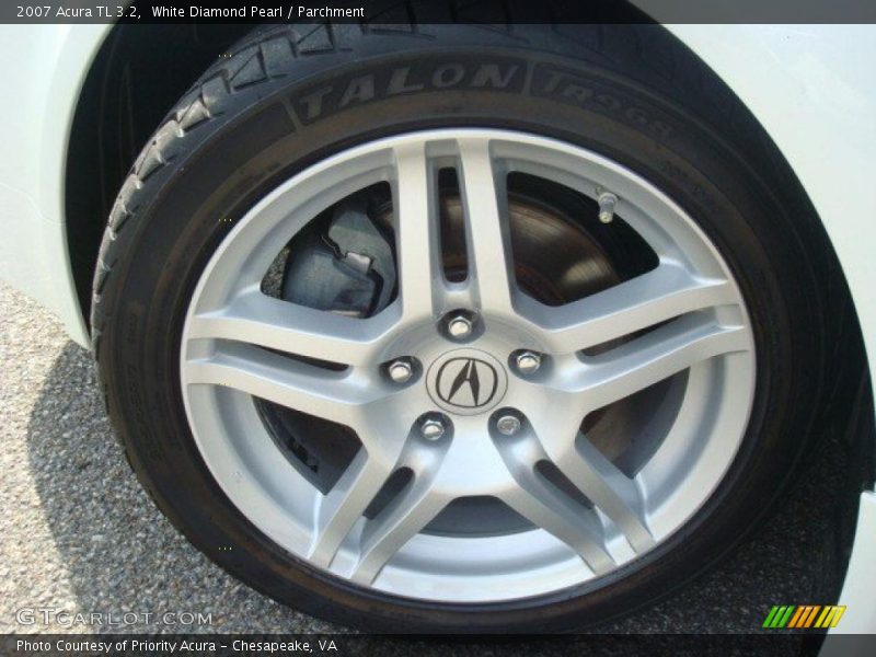 White Diamond Pearl / Parchment 2007 Acura TL 3.2