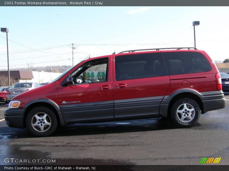 Medium Red / Gray 2001 Pontiac Montana MontanaVision