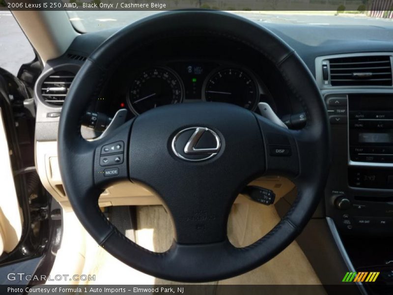 Black Onyx / Cashmere Beige 2006 Lexus IS 250 AWD