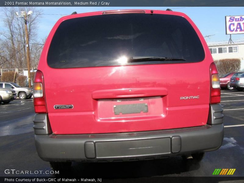Medium Red / Gray 2001 Pontiac Montana MontanaVision