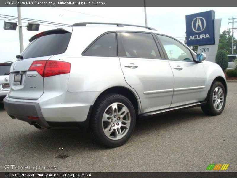 Billet Silver Metallic / Ebony 2007 Acura MDX Technology
