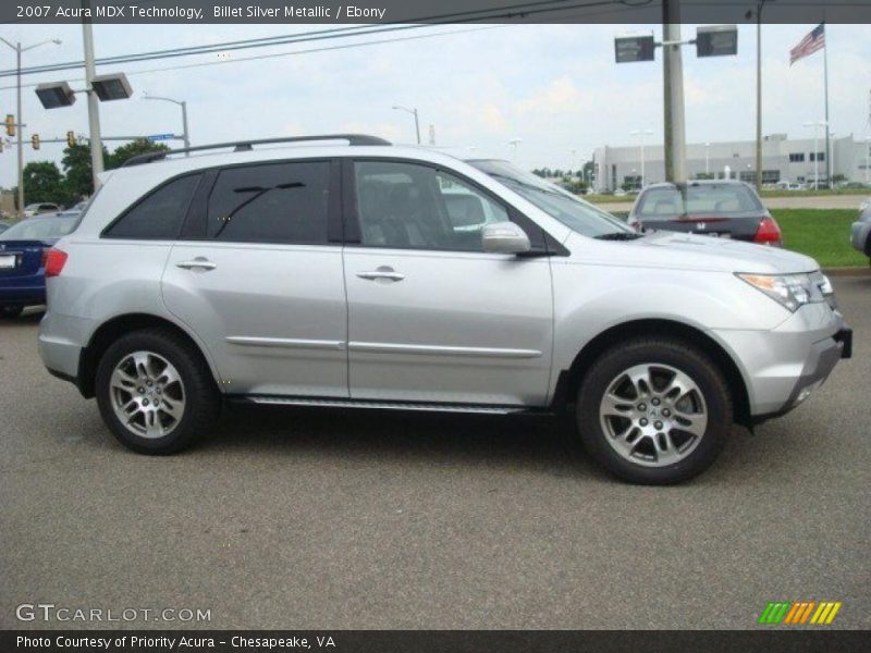 Billet Silver Metallic / Ebony 2007 Acura MDX Technology