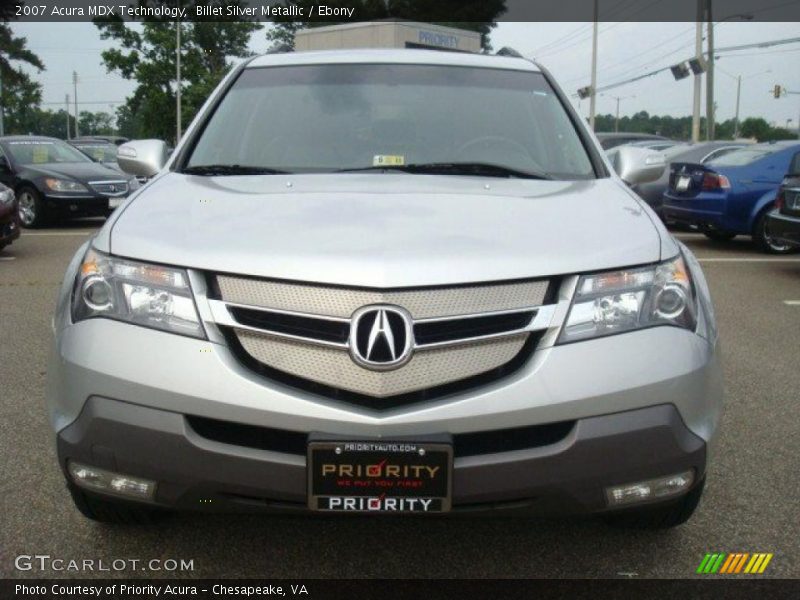 Billet Silver Metallic / Ebony 2007 Acura MDX Technology