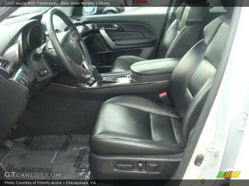 Billet Silver Metallic / Ebony 2007 Acura MDX Technology