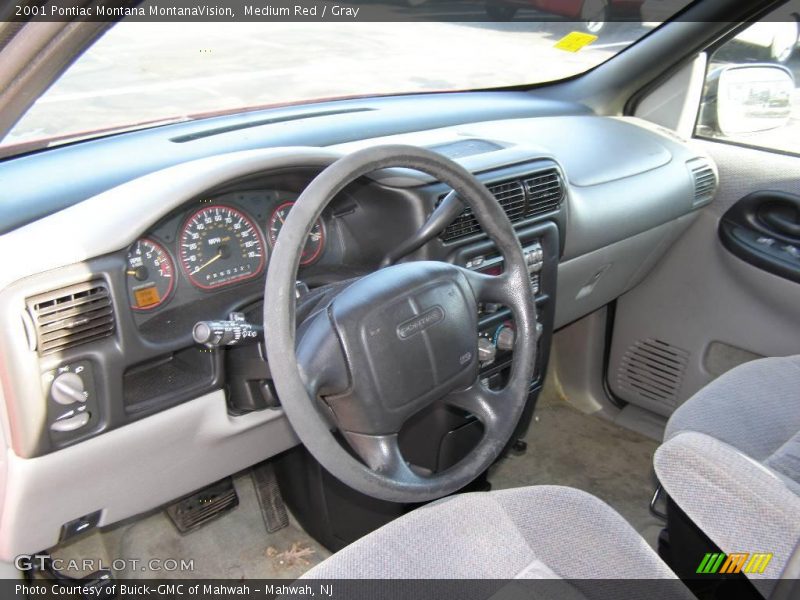 Medium Red / Gray 2001 Pontiac Montana MontanaVision
