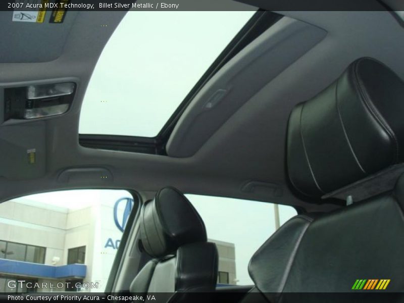 Billet Silver Metallic / Ebony 2007 Acura MDX Technology