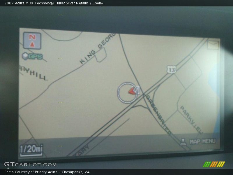 Billet Silver Metallic / Ebony 2007 Acura MDX Technology