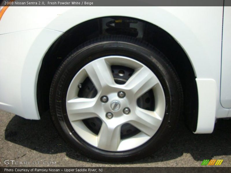 Fresh Powder White / Beige 2008 Nissan Sentra 2.0