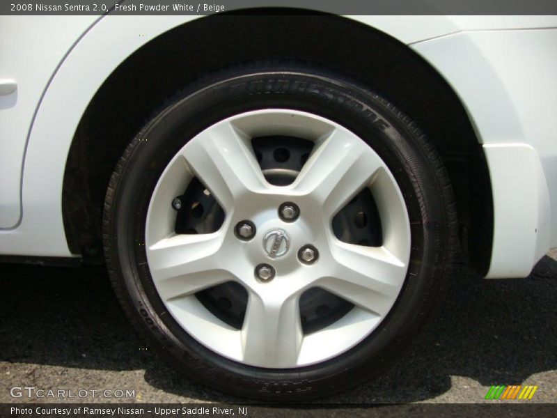 Fresh Powder White / Beige 2008 Nissan Sentra 2.0