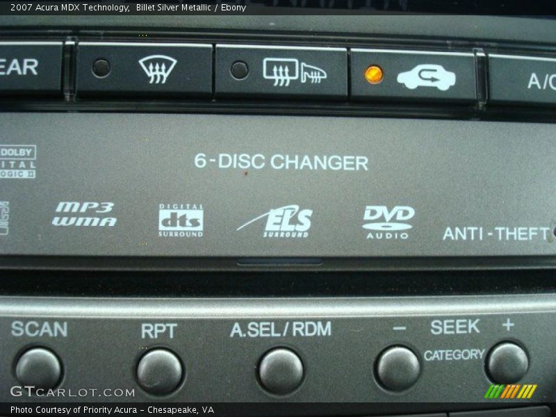 Billet Silver Metallic / Ebony 2007 Acura MDX Technology