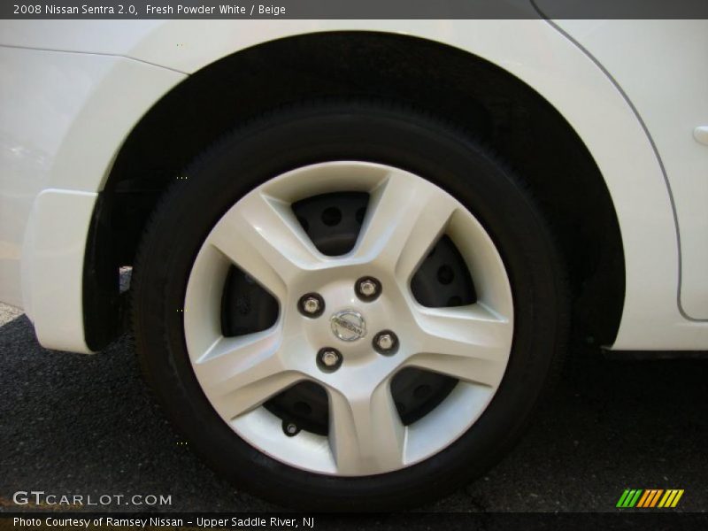 Fresh Powder White / Beige 2008 Nissan Sentra 2.0