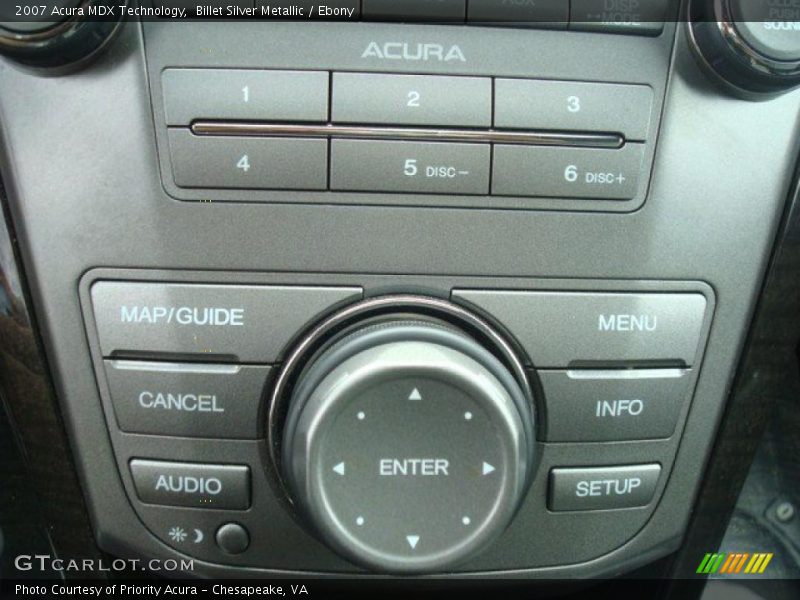 Billet Silver Metallic / Ebony 2007 Acura MDX Technology