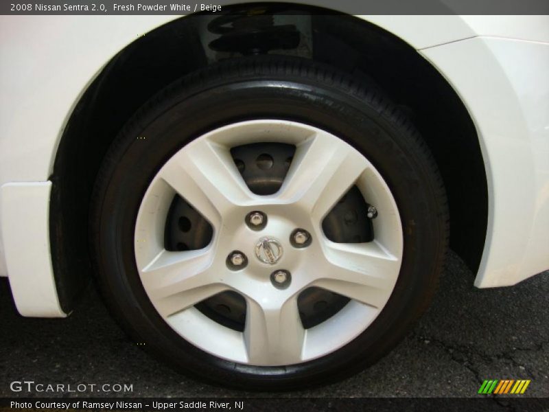 Fresh Powder White / Beige 2008 Nissan Sentra 2.0