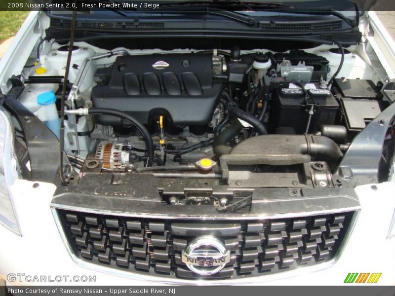 Fresh Powder White / Beige 2008 Nissan Sentra 2.0
