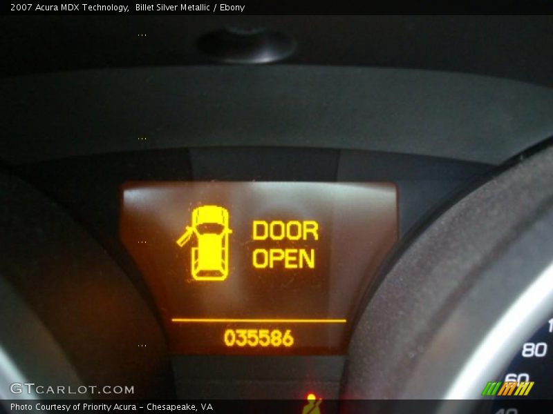 Billet Silver Metallic / Ebony 2007 Acura MDX Technology