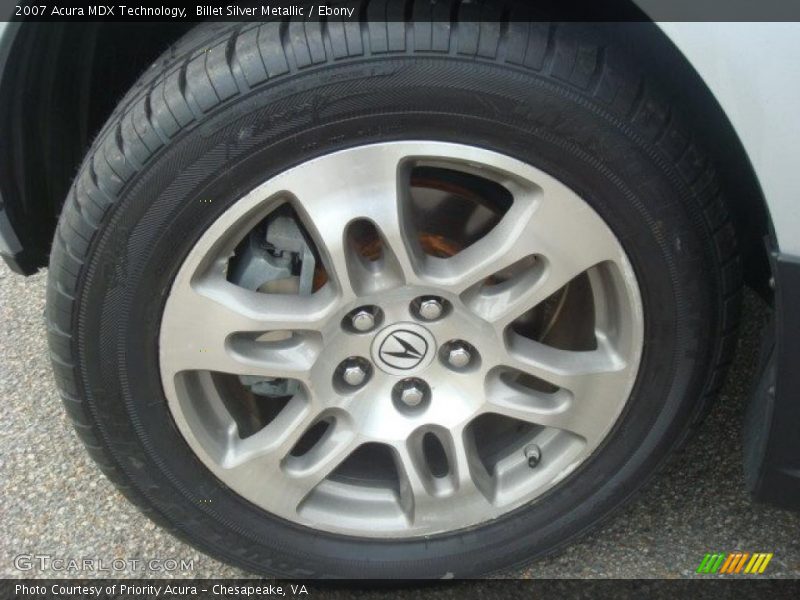 Billet Silver Metallic / Ebony 2007 Acura MDX Technology