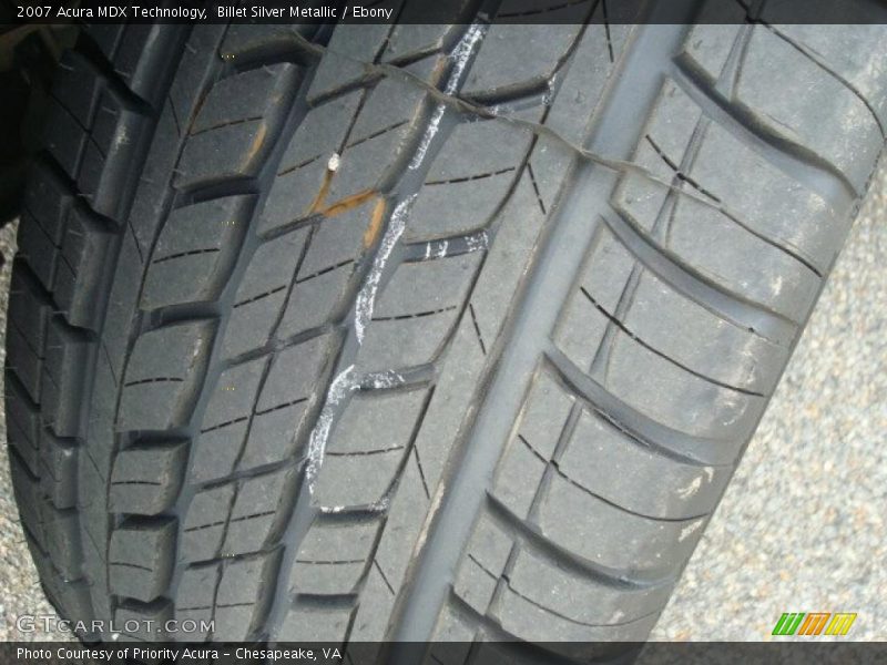 Billet Silver Metallic / Ebony 2007 Acura MDX Technology
