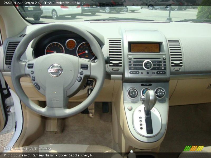 Fresh Powder White / Beige 2008 Nissan Sentra 2.0