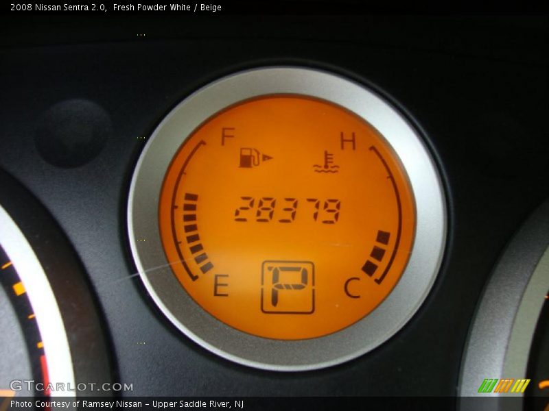 Fresh Powder White / Beige 2008 Nissan Sentra 2.0