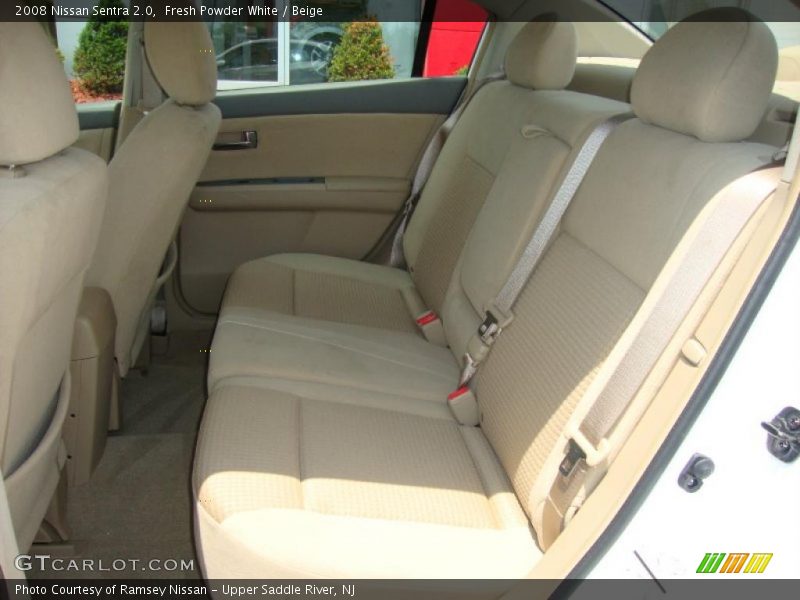 Fresh Powder White / Beige 2008 Nissan Sentra 2.0