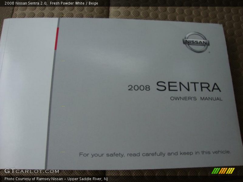 Fresh Powder White / Beige 2008 Nissan Sentra 2.0