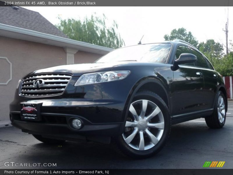 Black Obsidian / Brick/Black 2004 Infiniti FX 45 AWD