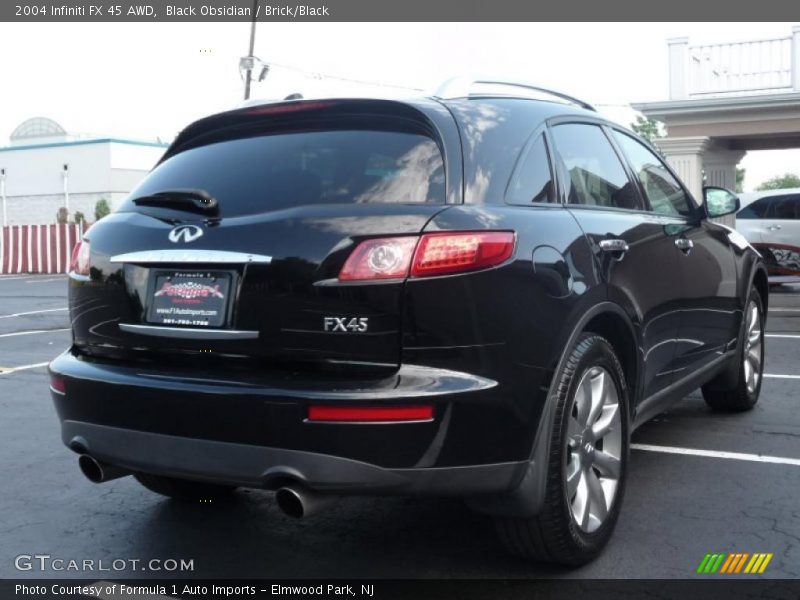 Black Obsidian / Brick/Black 2004 Infiniti FX 45 AWD