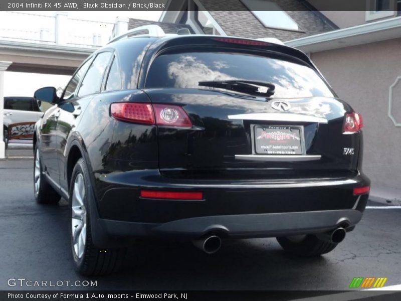 Black Obsidian / Brick/Black 2004 Infiniti FX 45 AWD
