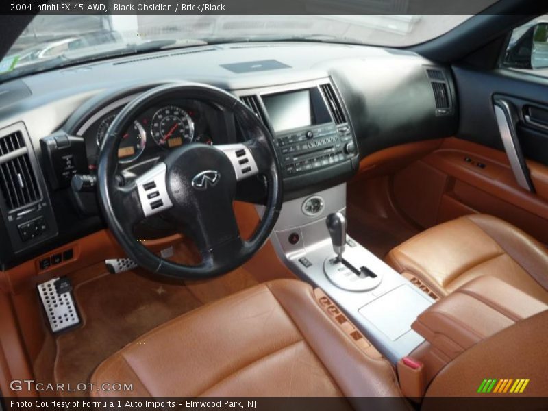 Black Obsidian / Brick/Black 2004 Infiniti FX 45 AWD