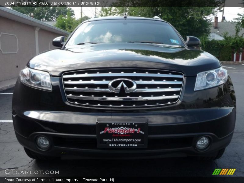 Black Obsidian / Brick/Black 2004 Infiniti FX 45 AWD