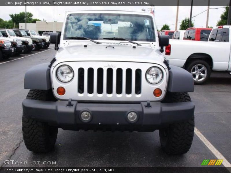 Bright Silver Metallic / Dark Slate Gray/Medium Slate Gray 2009 Jeep Wrangler X 4x4