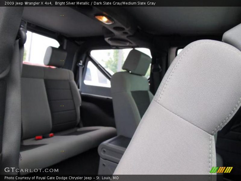 Bright Silver Metallic / Dark Slate Gray/Medium Slate Gray 2009 Jeep Wrangler X 4x4